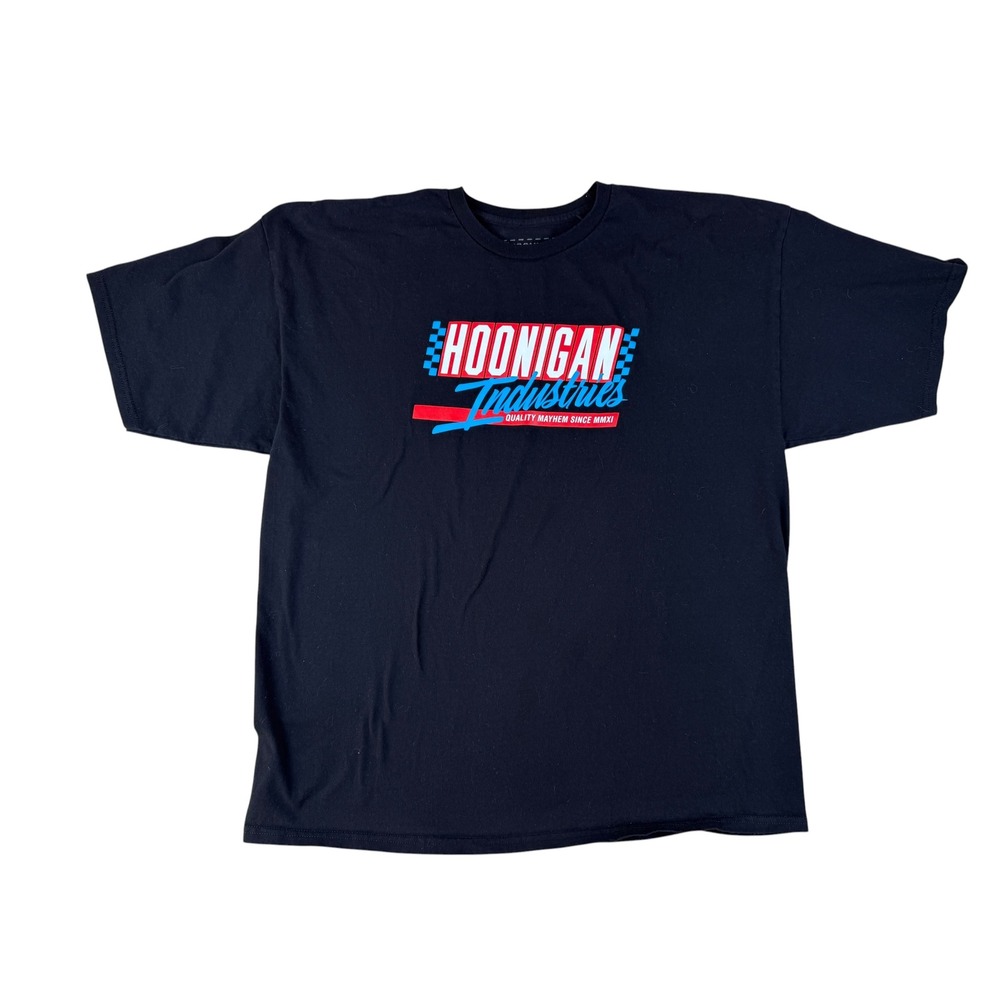 Hoonigan 2XL T-Shirt Racing Drift Aesthetic Cotton Graphic Logo Tee